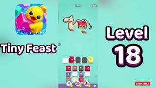 Tiny Feast Level 18 Walkthrough | Satisfying Gameplay | MiniBoss