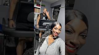 Go Husband had To Hop My Butt On The Treadmill Because Aint No Way Hes Leaving Me Behind