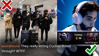 QOJQVA PREVENTS TRIP TO AIRPORT WITH HIS BROODMOTHER