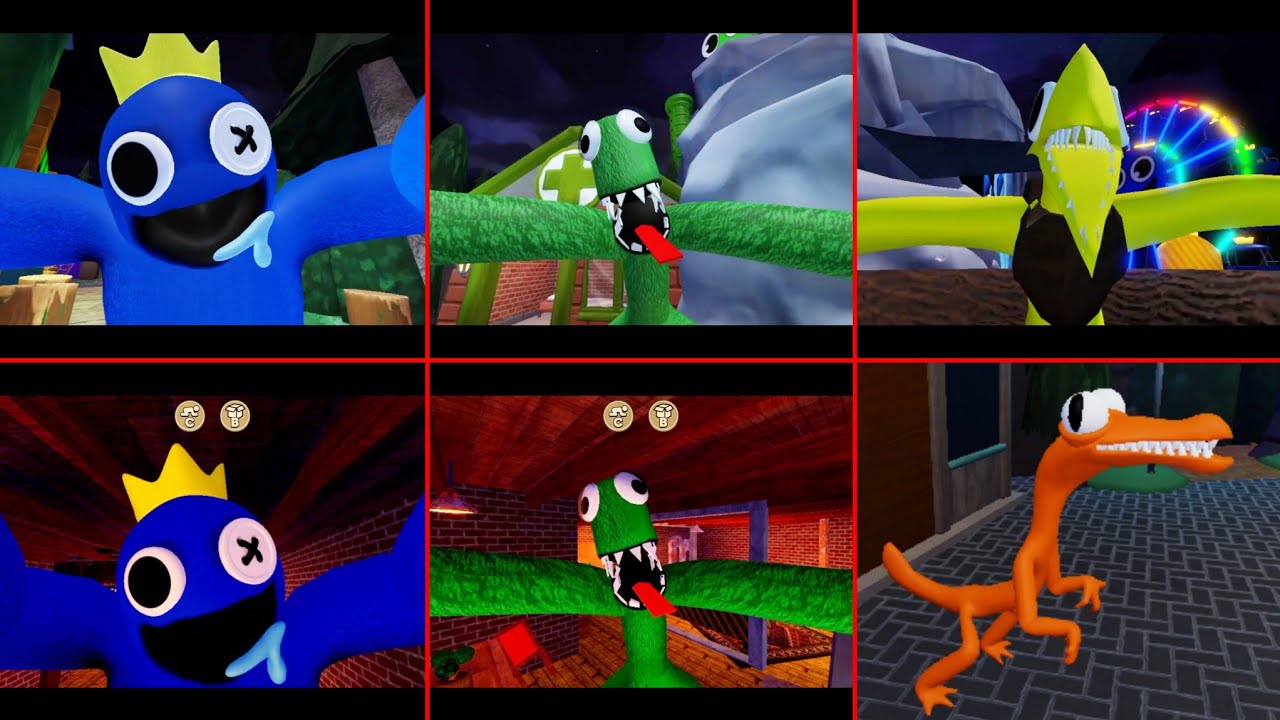 green house 3 vs rainbow friends 2 jumpscares