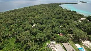 Drone (Aerial) video of Satawan Island located in Satawan Atoll in the Mortlocks Region, Chuuk State