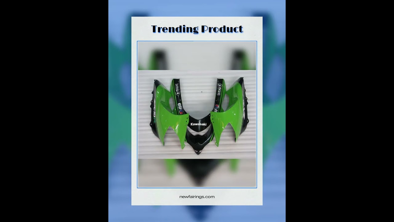 Green and Black Monster - NINJA ZX-10R 04-05 Fairing Kit - YouTube