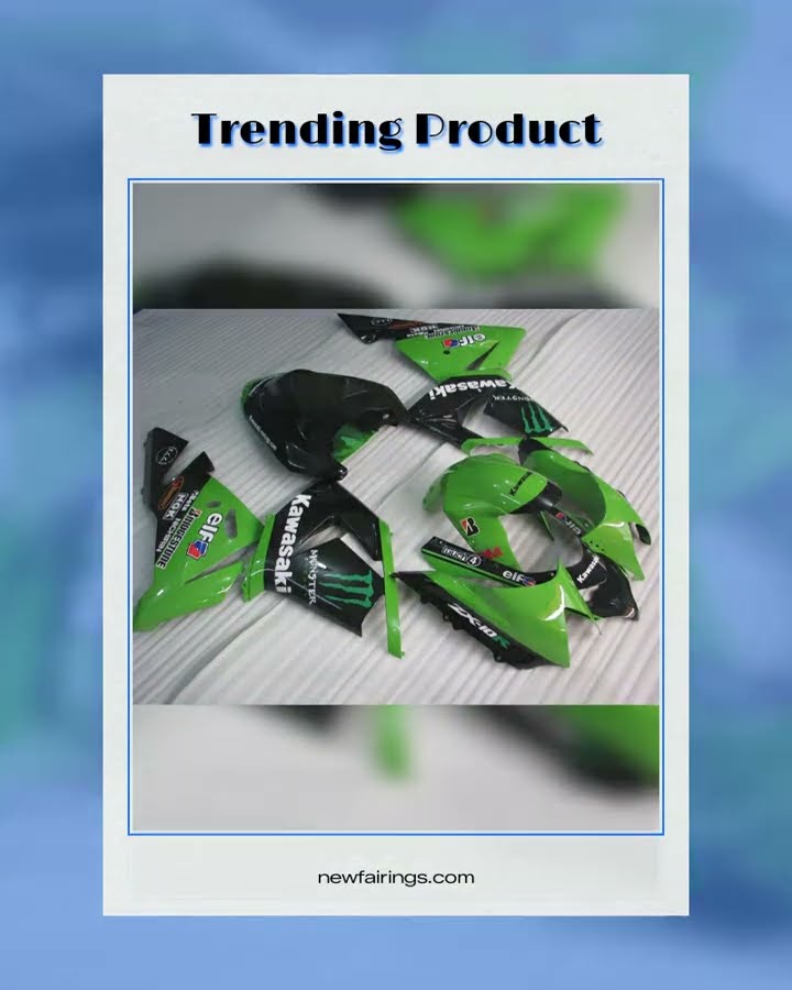 Green and Black Monster - NINJA ZX-10R 04-05 Fairing Kit - YouTube