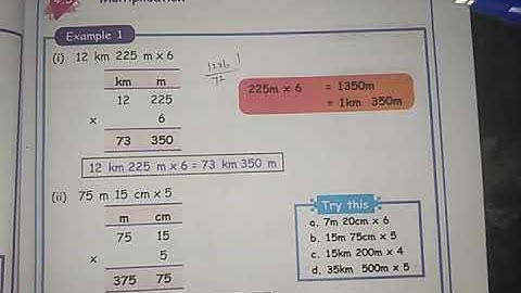 5th maths- unit 4 measurement( multiplication and divison example sums)