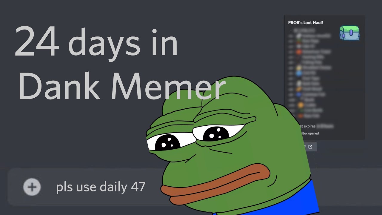 opening 47 daily boxes in discord | dank memer