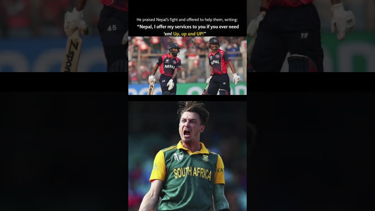 He praised Nepal’s fight and offered to help them dale steyn
