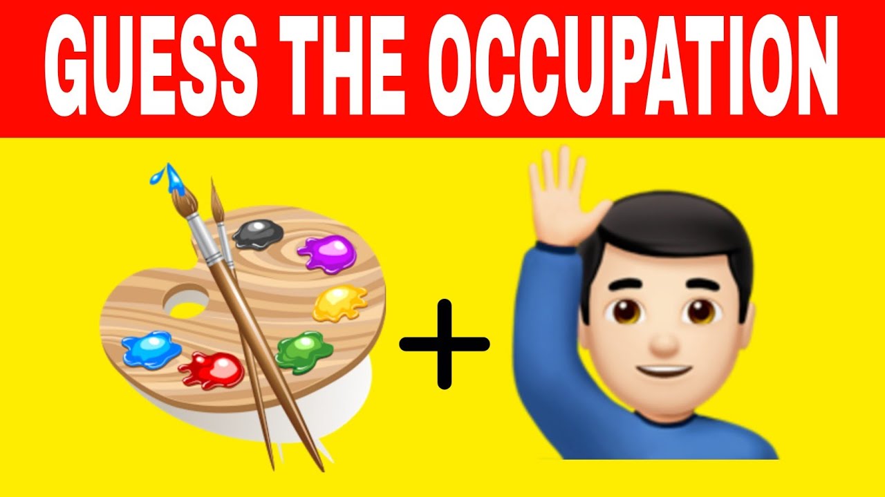 CAN YOU GUESS THE OCCUPATION? EMOJI QUIZ EMOJI CHALLENGE YouTube