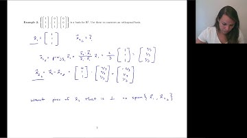 6.4 - The Gram-Schmidt Process