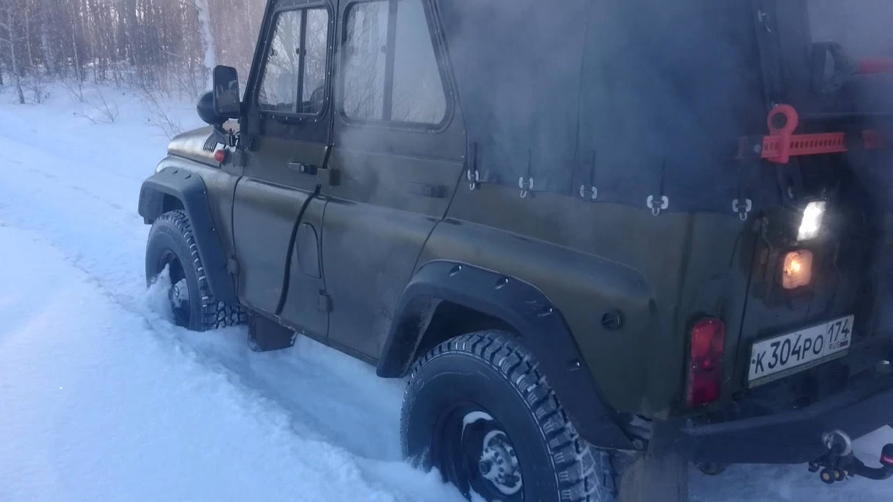 Уаз по снегу