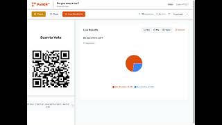 Live Results for QR Code Polling (Example)
