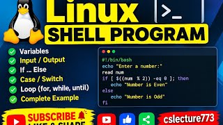 Linux Shell Program for Odd and Even Numbers