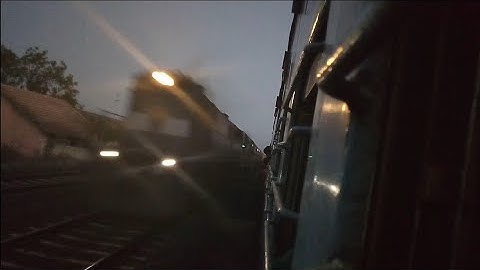 Mumbai Rajkot Duronto Express Crossing  Okha Viramgam Mahesana Passenger