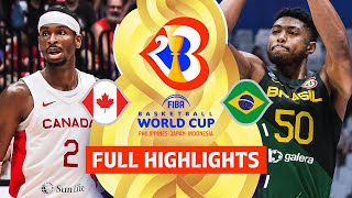 Canada 🇨🇦 vs Brazil 🇧🇷 | Full Game Highlights | FIBA Basketball World Cup 2023