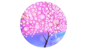 Creating circles on a background with alcohol inks