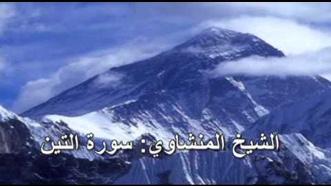 095- سورة التين- الشيخ محمد صديق المنشاوي ( النسخة الحديثة المطورة - القرآن كاملا )