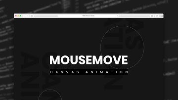 Follow Mouse | Canvas Animation Using JS | HTML, CSS & JavaScript  2019