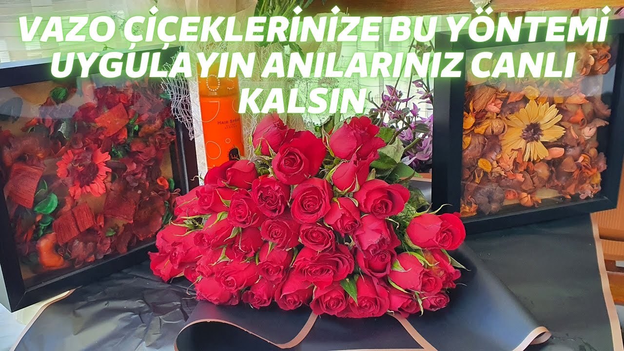 ÇİÇEK KURUTMADA EN ETKİLİ YÖNTEM -DIY