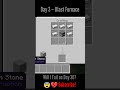 Minecraft crafting | Day 3 Blast Furnace ⬛ #minecraft #mcpe #shorts