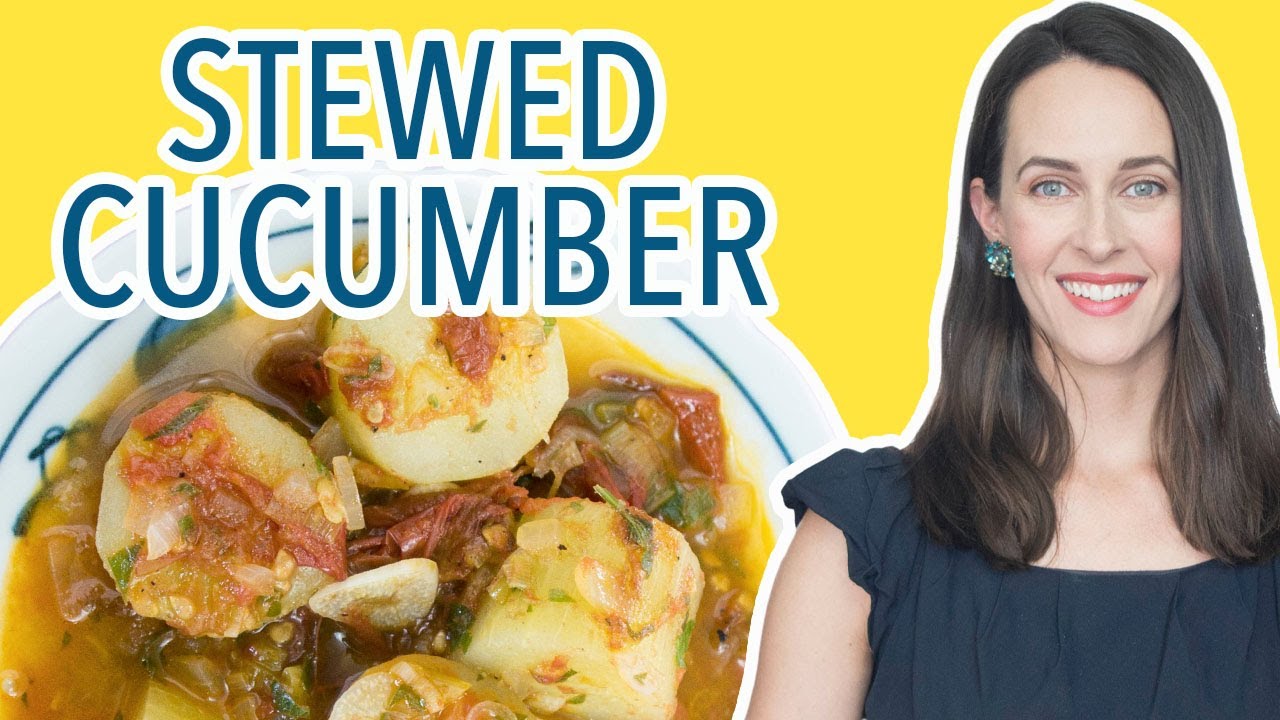 Cucumber & Tomato Stew - Jacques Pepin Recipe - How to Cook Cucumbers