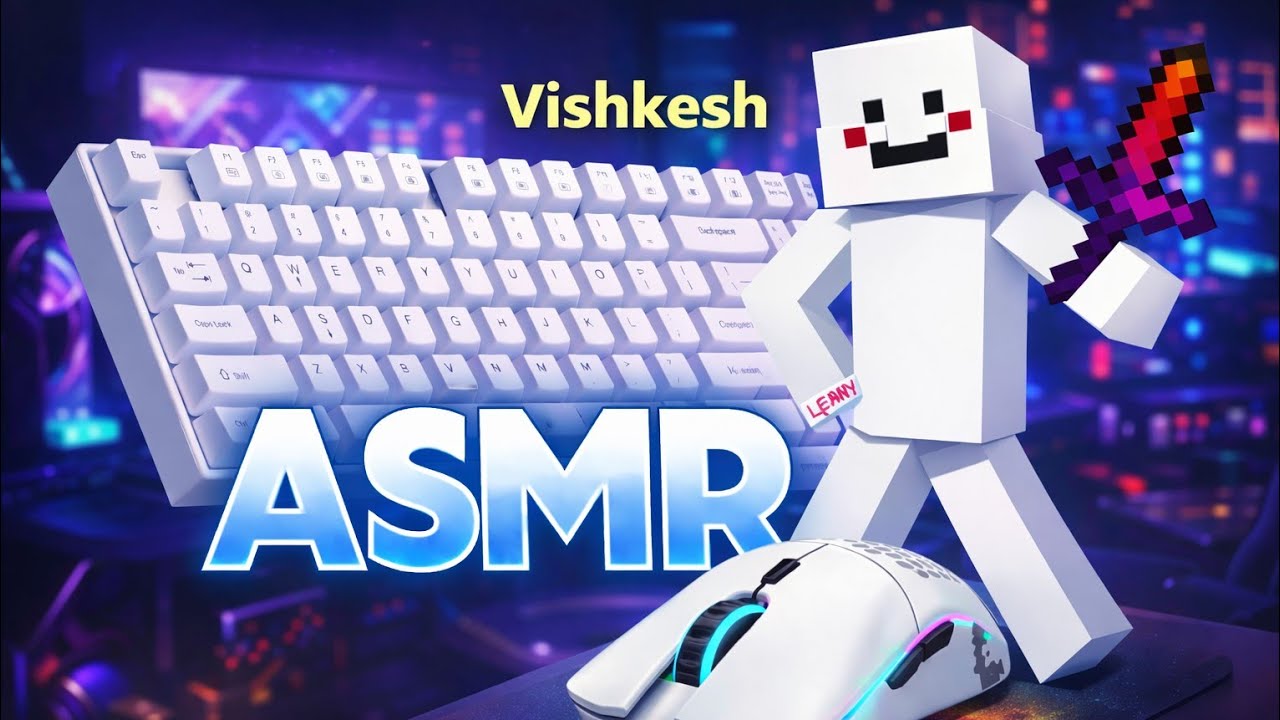 Thocky Keyboard & Mouse ASMR Sounds | Relaxing | mcfleet Bedwars