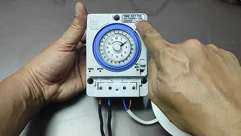 การต่อ Timer switch ทำระบบเปิดปิดไฟฟ้าแบบอัตโนมัติ