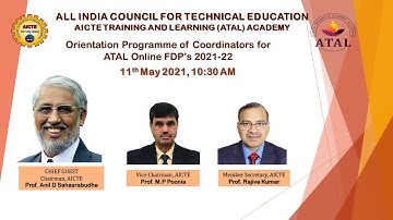 Orientation Program of Coordinators for ATAL online FDP