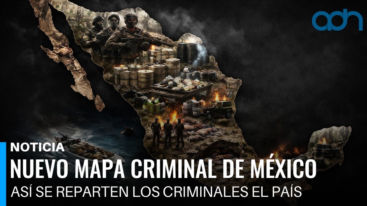 Así se reparten los criminales el país. Nuevo mapa criminal de México
