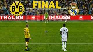 Borussia Dortmund vs Real Madrid - Final Penalty Shootout | Champions League 2024 | PES Gameplay