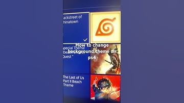 How to change background theme on ps4