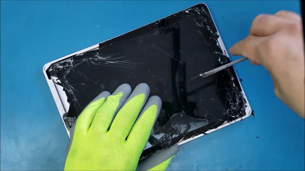 كيف تغير شاشة اللمس في الايباد الجيل السادس iPad air 6th gen digitizer  replacement - YouTube