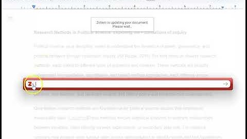 Zotero Citation in Google Docs