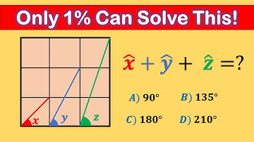 Can You Find the Sum of These 3 Angles? | (Genius Geometry Challenge)