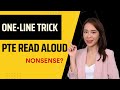 Oneline read aloud trick  should you use it in pte speaking