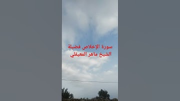 سورة الإخلاص #القرآن الكريم دواء الروح والقلب