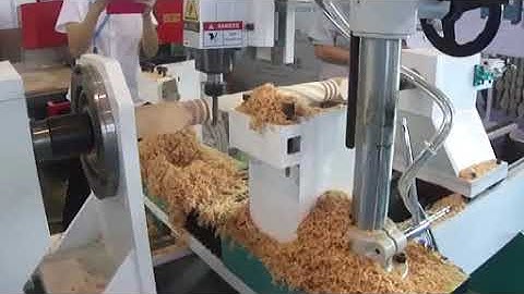 WISDOMCNC wood lathe for turning and twisting line