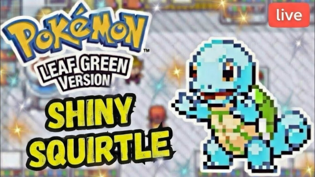 LIVE! SHINY✨HUNTING FOR SQUIRTLE IN POKEMON LEAF GREEN 🌱 (DAY 3) #pokemon #live #gamer #subscribe