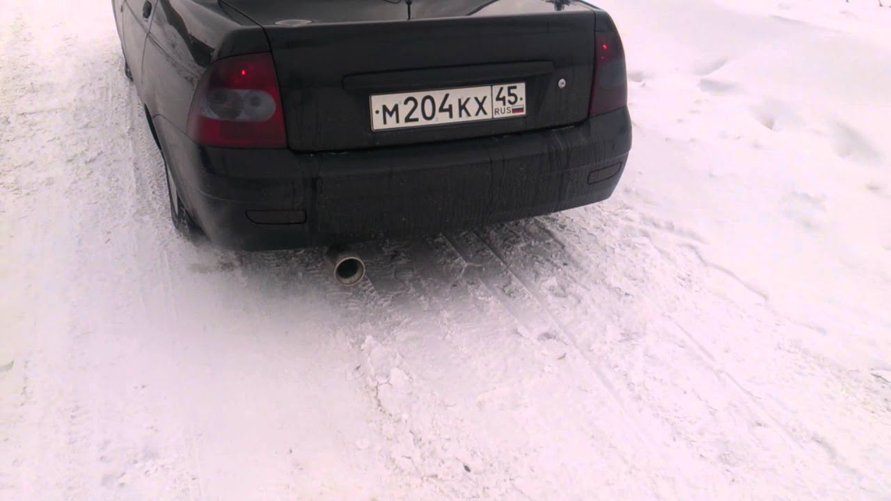 Звук выхлопа СТТ (Приора) - YouTube