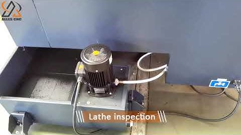Slant bed and linear guide way CNC lathe inspection