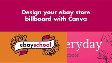 Make your own eBay store banner with Canva