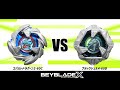 ベイブレードX コバルトドラグーン2-60C VS ブラックシェル4-60D 対戦動画