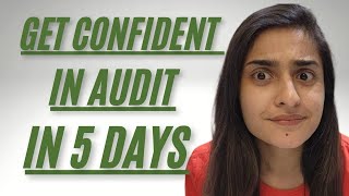 Gaining Confidence in audit in 5 days | CA Inter Audit