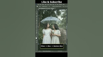 Rain Effect - Short Photoshop Tutorial #shorts #photoshop