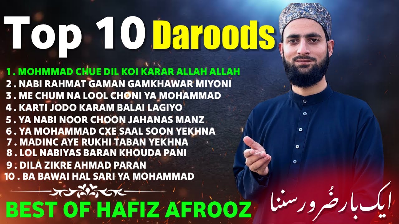 TOP 10 MOST FAMOUS KASHMIRI DAROODS | BEST OF HAFIZ AFROOZ LONE
