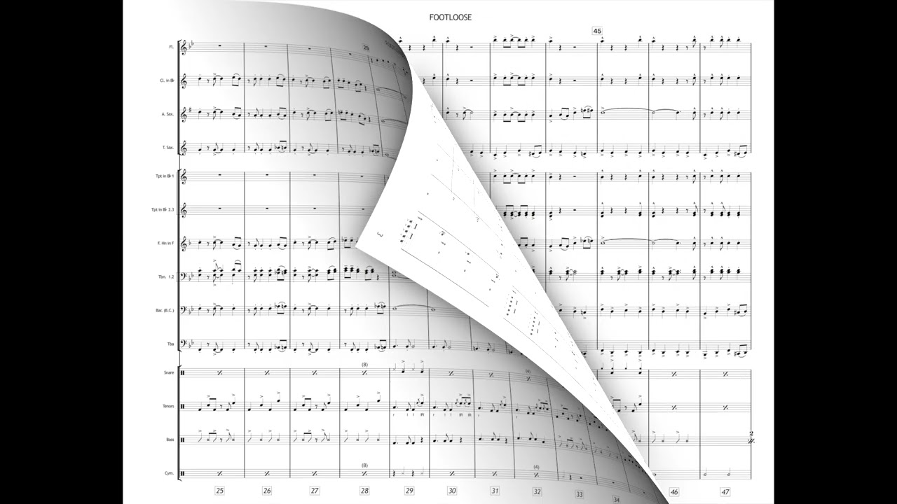Footloose by Blake Shelton Sheet Music for Marching Band (arr