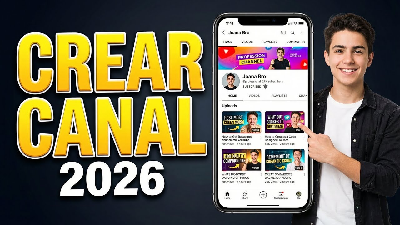 Cómo Crear un CANAL de YouTube en CELULAR 2026 ️ - YouTube
