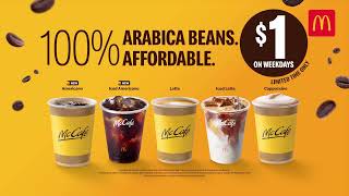 McCafé $1 Weekday Coffees to fuel your day