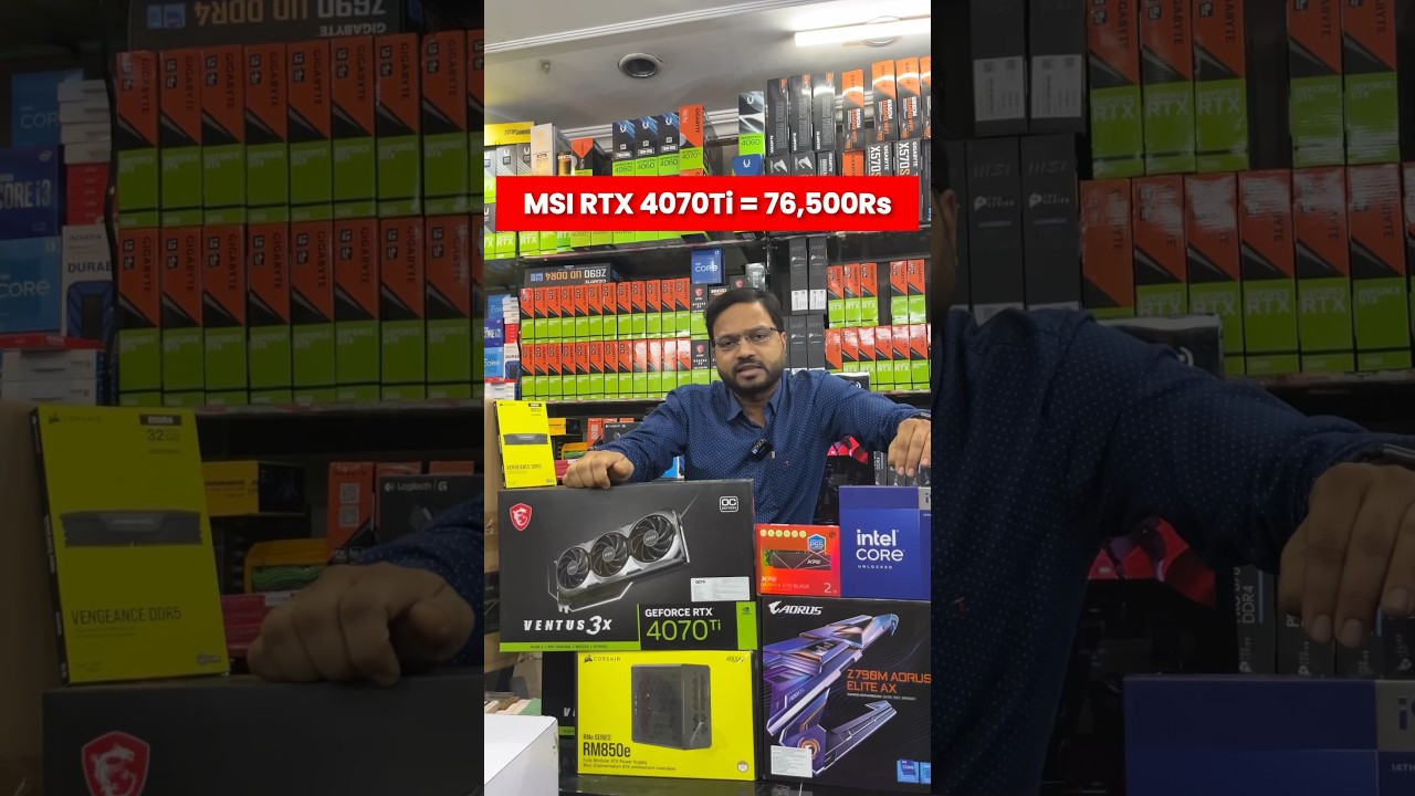 RTX 4070 Ti Gaming Pc build Under 2.2 Lakh Rs With Monitor | Intel i9-14900K  