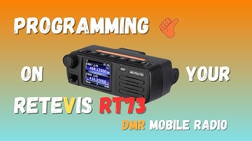 How to Programming on RETEVIS RT73 DMR Radio | Ham Radio | Guide