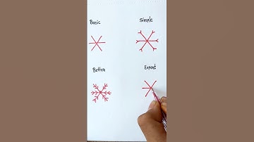 Draw Snowflakes! #art #drawing #shorts #snowflake #howtodraw #quickdrawing #easydraw #christmas