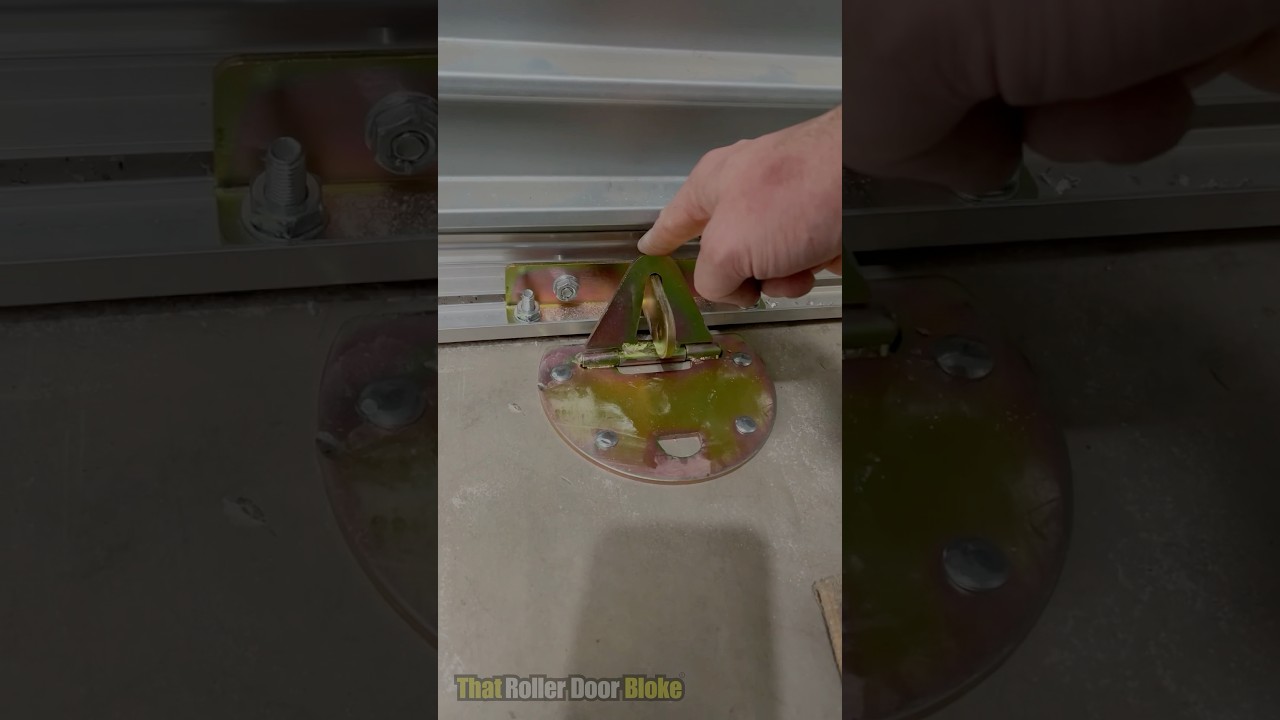 Roller Door floor lock security 